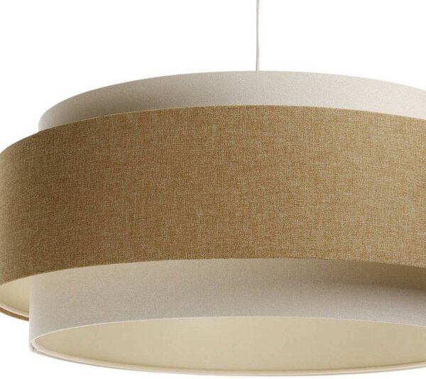 Lampa wisząca Boho Elegant Maco Design, możliwość ściemniania, kremowy / amber, salon / jadalnia, tkanina / materiał / jedwab