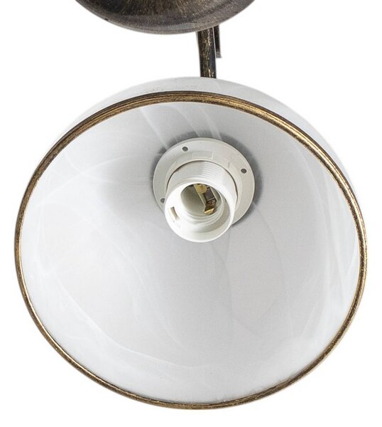 Żyrandol Korfu Luminex, możliwość ściemniania, mosiężny / złoty, salon / jadalnia, metal, antyczny