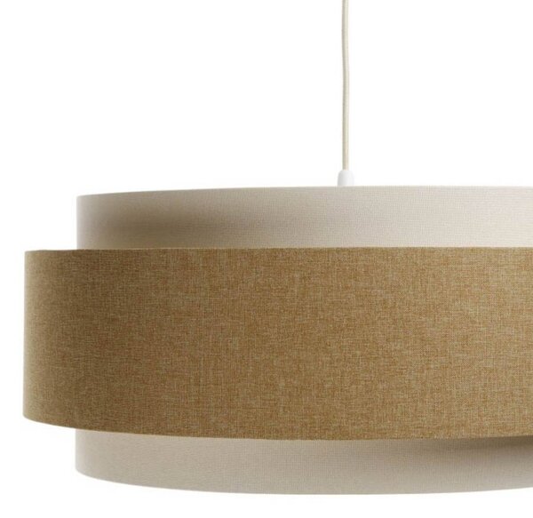 Lampa wisząca Boho Elegant Maco Design, możliwość ściemniania, kremowy / amber, salon / jadalnia, tkanina / materiał / jedwab