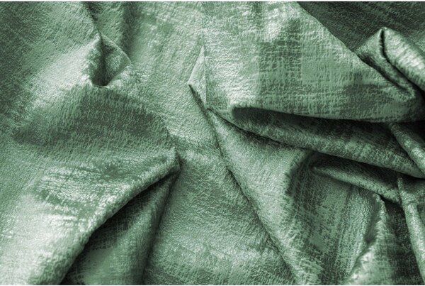 Zaciemniająca zasłona LOOM VELVET 140x250 cm, zielona Zawieszanie: Metalowe pierścienie