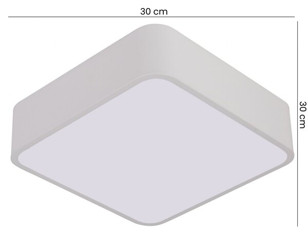 NOWOCZESNA LAMPA SUFITOWA PLAFON BIAŁY CUBO D30