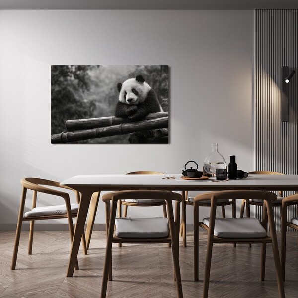 Obraz panda odpoczywająca na bambusie