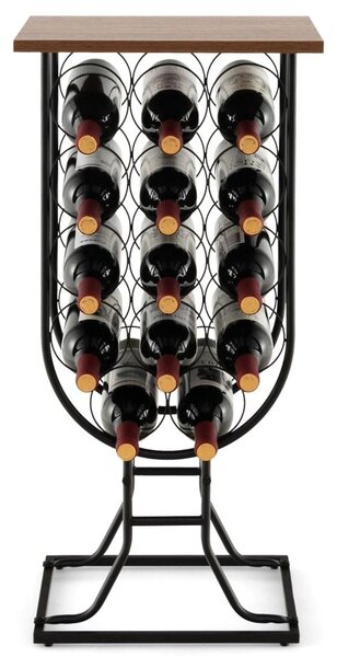 Stojak na wino z odłączanymi kółkami