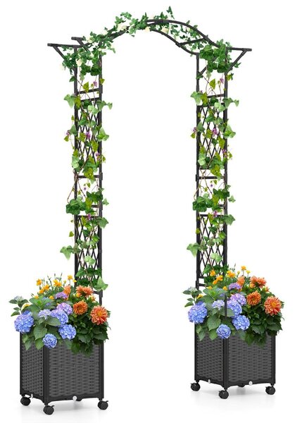 Pergola dla roślin pnących łuk ogrodowy 2 w 1