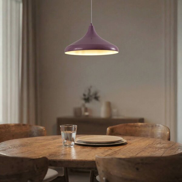Lampa wisząca Claus ROYALTECH, możliwość ściemniania, fioletowy / różowy / bladoróżowy, salon / jadalnia, metal