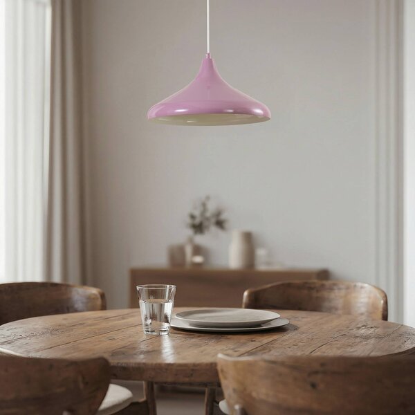 Lampa wisząca Claus ROYALTECH, możliwość ściemniania, fioletowy / różowy / bladoróżowy, salon / jadalnia, metal