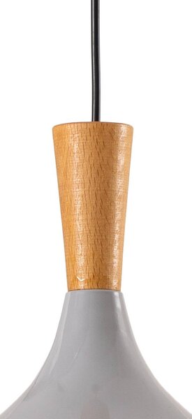 Lampa wisząca Chris ROYALTECH, możliwość ściemniania, aluminiowy / szary / cynkowy, salon / jadalnia, metal