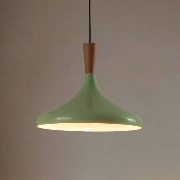 Lampa wisząca Chris ROYALTECH, możliwość ściemniania, zielony, salon / jadalnia, metal