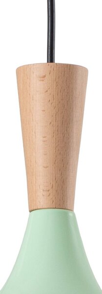 Lampa wisząca Chris ROYALTECH, możliwość ściemniania, zielony, salon / jadalnia, metal