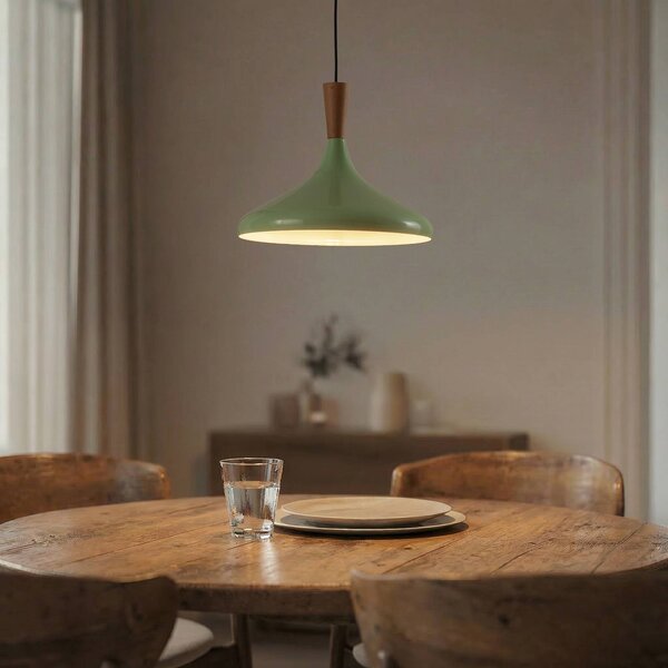 Lampa wisząca Chris ROYALTECH, możliwość ściemniania, zielony, salon / jadalnia, metal
