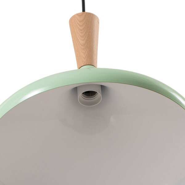 Lampa wisząca Chris ROYALTECH, możliwość ściemniania, zielony, salon / jadalnia, metal