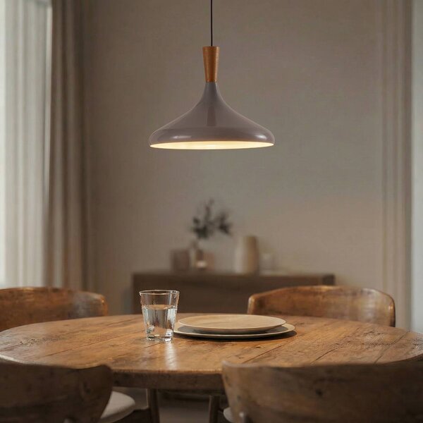 Lampa wisząca Chris ROYALTECH, możliwość ściemniania, aluminiowy / szary / cynkowy, salon / jadalnia, metal