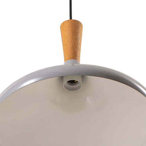 Lampa wisząca Chris ROYALTECH, możliwość ściemniania, aluminiowy / szary / cynkowy, salon / jadalnia, metal