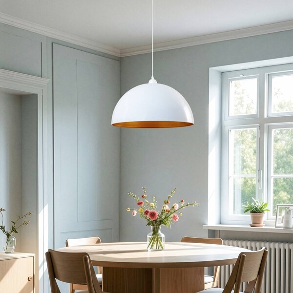 Lampa wisząca Lipeo ROYALTECH, możliwość ściemniania, biały / opal, salon / jadalnia, metal