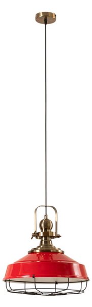 Lampa wisząca Astel ROYALTECH, możliwość ściemniania, czerwony, salon / jadalnia, metal, industrialny