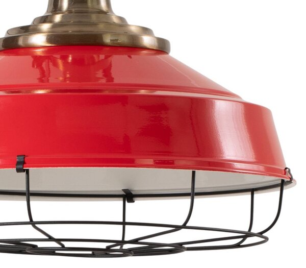 Lampa wisząca Astel ROYALTECH, możliwość ściemniania, czerwony, salon / jadalnia, metal, industrialny