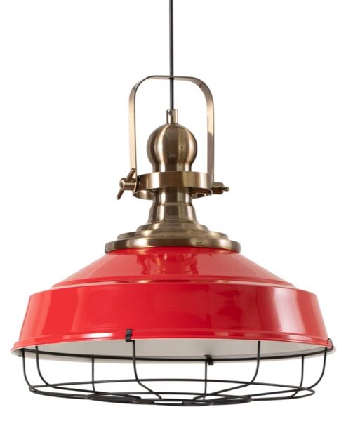 Lampa wisząca Astel ROYALTECH, możliwość ściemniania, czerwony, salon / jadalnia, metal, industrialny