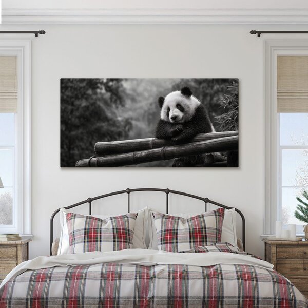 Obraz spokojna panda w naturze