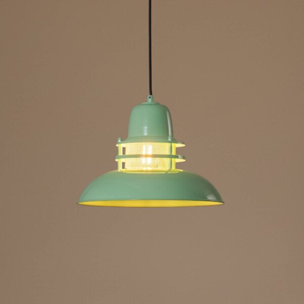 Lampa wisząca Lorenz ROYALTECH, możliwość ściemniania, zielony, salon / jadalnia, metal, vintage