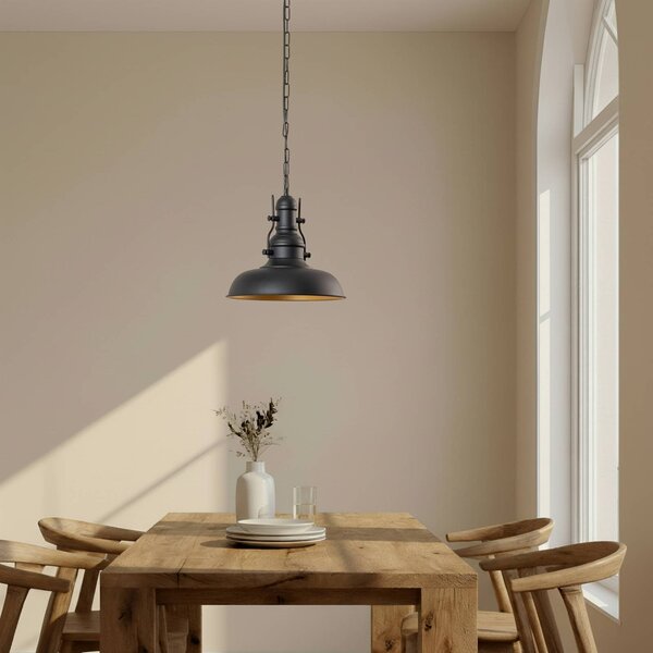 Lampa wisząca Nota ROYALTECH, możliwość ściemniania, czarny, salon / jadalnia, metal, vintage