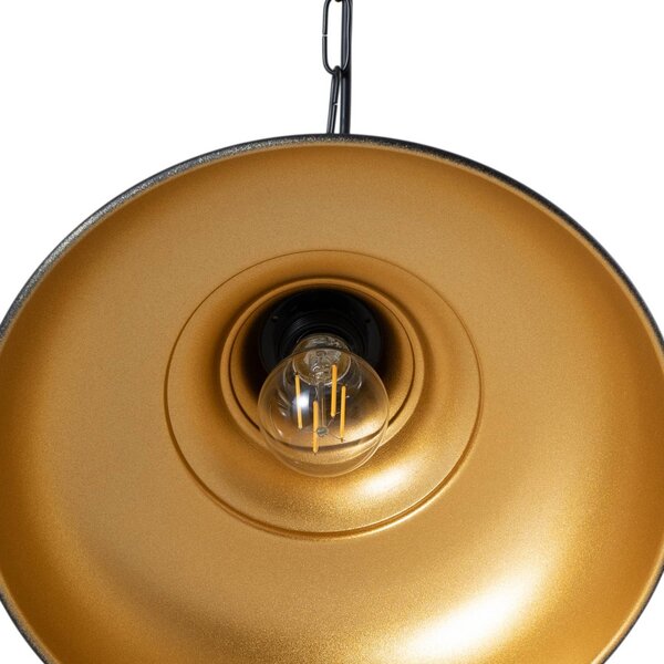 Lampa wisząca Nota ROYALTECH, możliwość ściemniania, czarny, salon / jadalnia, metal, vintage