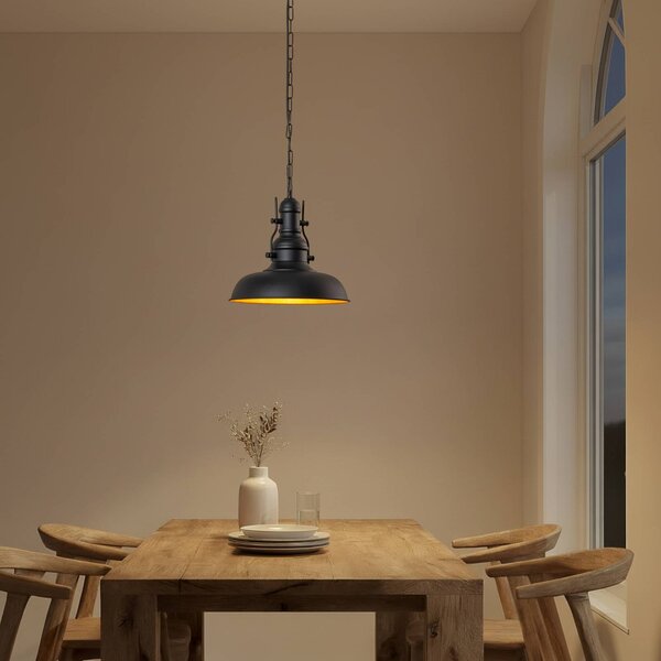 Lampa wisząca Nota ROYALTECH, możliwość ściemniania, czarny, salon / jadalnia, metal, vintage