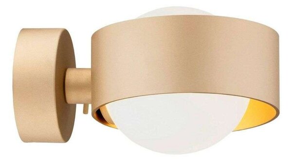 Lampa Ścienna Euluna, złoty | mosiężny, salon, metal