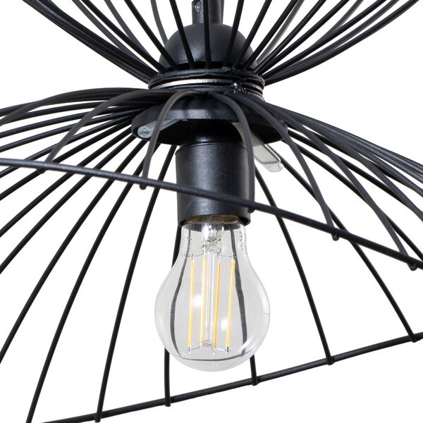 Lampa wisząca Vertigo ROYALTECH, możliwość ściemniania, czarny, salon / jadalnia, metal