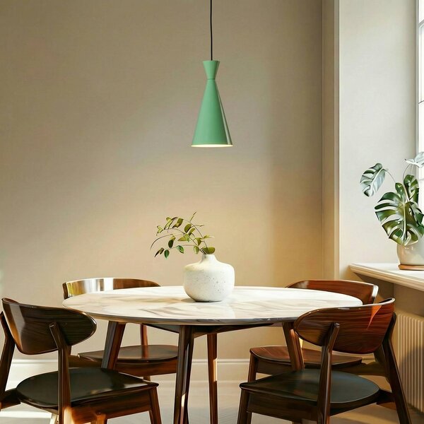 Lampa wisząca Glenora ROYALTECH, możliwość ściemniania, zielony, salon / jadalnia, metal, nowoczesny