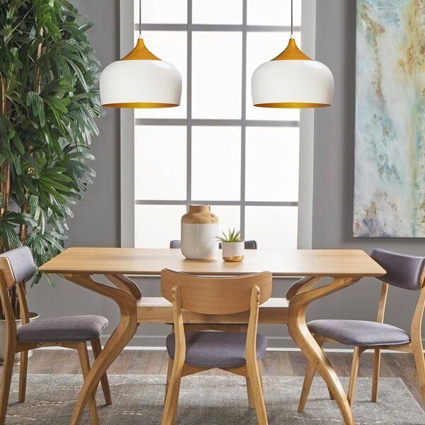 Lampa wisząca Qwen ROYALTECH, możliwość ściemniania, biały / opal, salon / jadalnia, metal, nowoczesny