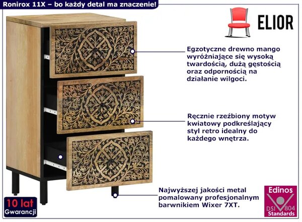 Wąska komoda z szufladami N1-D87