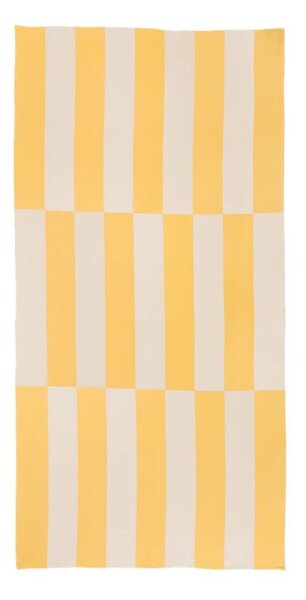 Żółty bawełniany ręcznik plażowy 100x160 cm Su – noo.ma