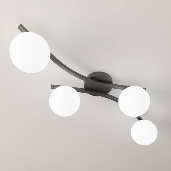 Lampa sufitowa Opus EMIBIG LIGHTING, możliwość ściemniania, czarny, salon / jadalnia, metal, nowoczesny