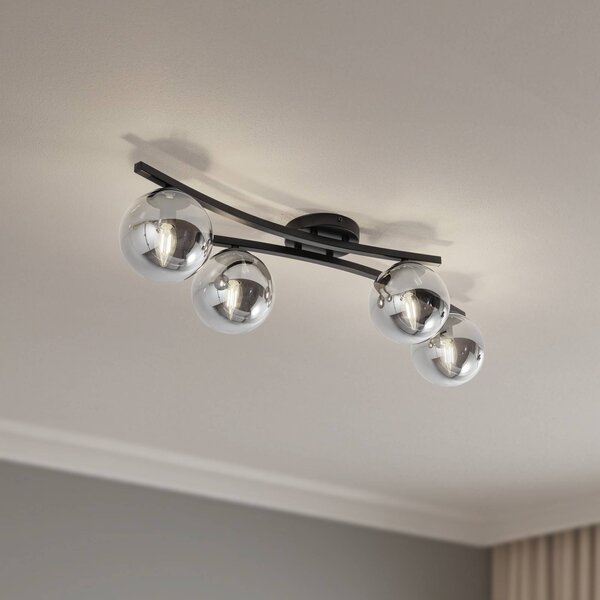 Lampa sufitowa Opus EMIBIG LIGHTING, możliwość ściemniania, czarny, salon / jadalnia, metal, nowoczesny