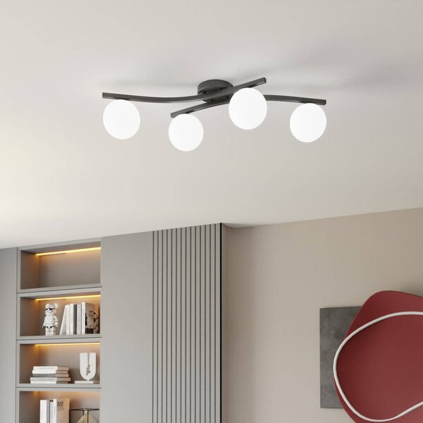 Lampa sufitowa Opus EMIBIG LIGHTING, możliwość ściemniania, czarny, salon / jadalnia, metal, nowoczesny