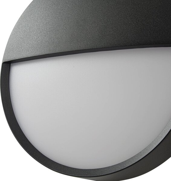 Kinkiet zewnętrzny LED Gravo Arcchio, czarny, aluminium, nowoczesny