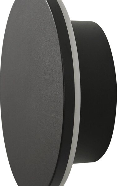 Kinkiet zewnętrzny LED Gravo Arcchio, możliwość ściemniania, czarny, aluminium, nowoczesny