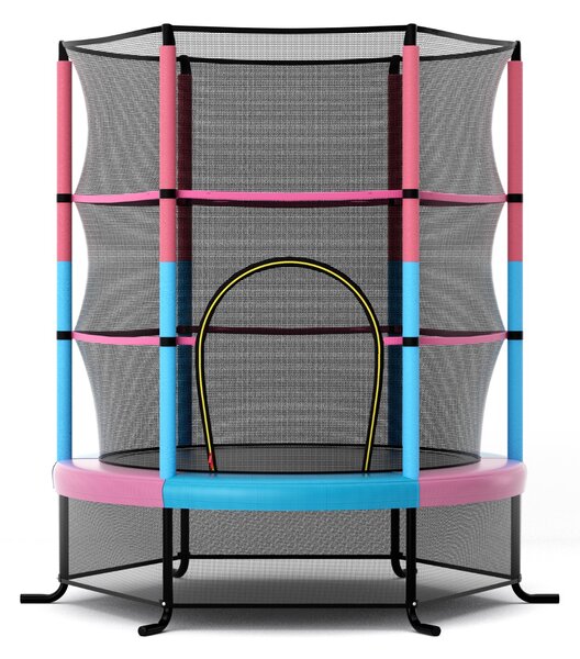 Trampolina ogrodowa z siatką zabezpieczającą Ø165 cm