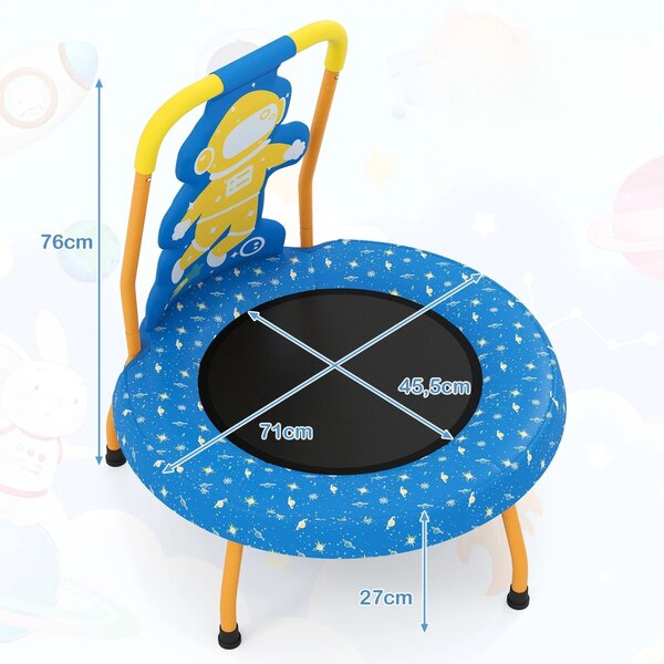 Trampolina z uchwytem dla dzieci Kosmos
