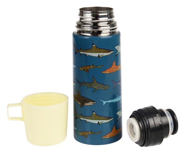 Niebieski termos dla dzieci 350 ml Sharks – Rex London