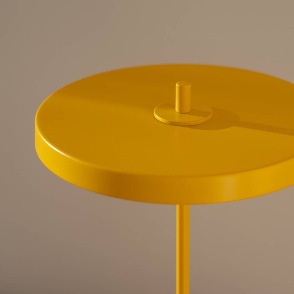 UMAGE Lampa stołowa LED Asteria Move, możliwość ściemniania, żółty / pomarańczowy, salon / jadalnia, metal, design
