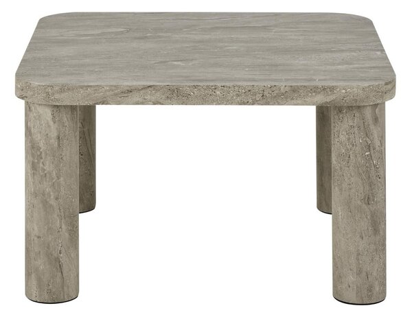 Jasnoszary stolik w dekorze marmuru 60x60 cm Solano – Actona