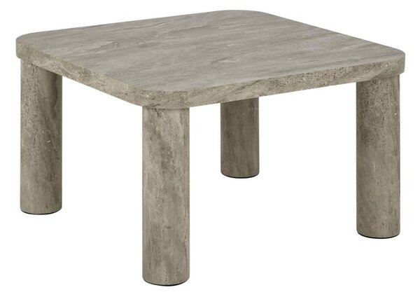 Jasnoszary stolik w dekorze marmuru 60x60 cm Solano – Actona