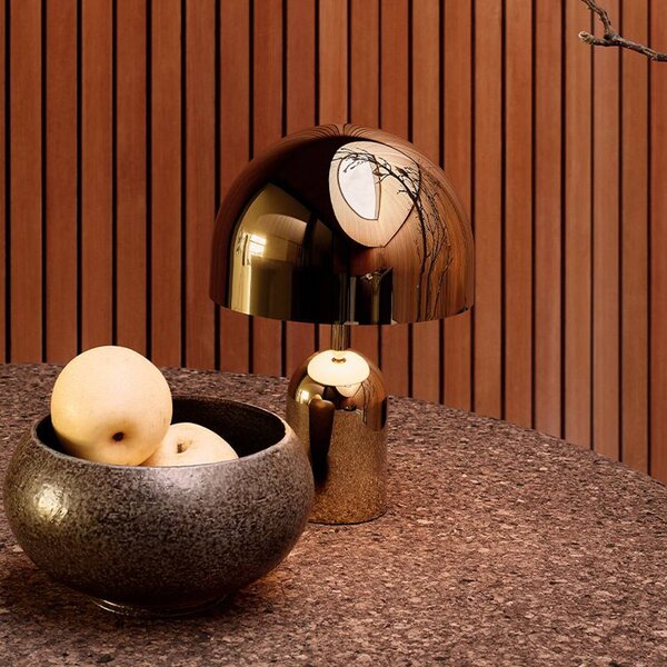 Tom Dixon Lampa stołowa BELL PORTABLE, miedź, 28 cm IP44 możliwość ściemniania, miedziany, salon / jadalnia, tworzywo sztuczne, design
