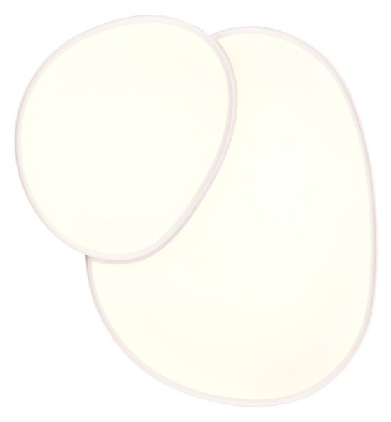 Biała lampa sufitowa LED 63.5x77 cm Rise – Trio