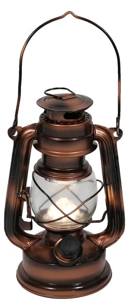Lampion LED w kolorze brązu (wysokość 19 cm) – Hilight