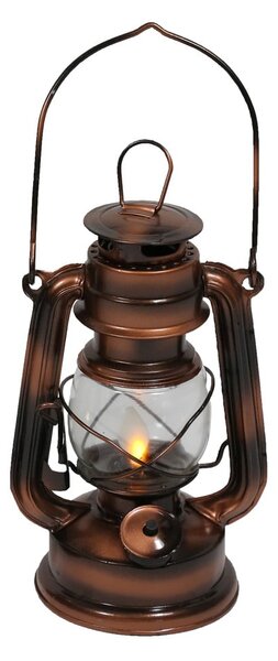Lampion LED w kolorze brązu (wysokość 19 cm) – Hilight