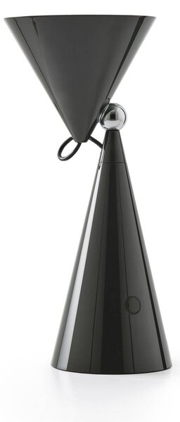 Tom Dixon Lampa stołowa POSE, możliwość ściemniania, czarny, salon / jadalnia, tworzywo sztuczne, design