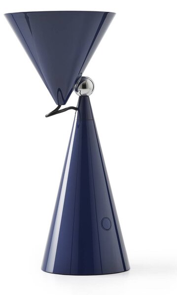 Tom Dixon Lampa stołowa POSE, możliwość ściemniania, niebieski, salon / jadalnia, tworzywo sztuczne, design