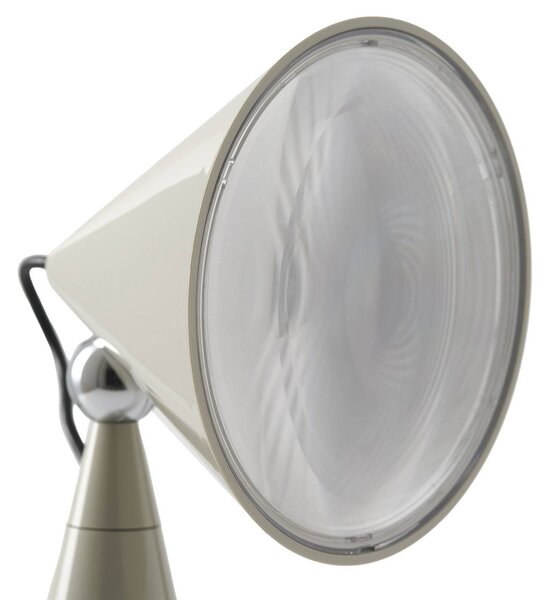 Tom Dixon Lampa stołowa POSE, możliwość ściemniania, aluminiowy / szary / cynkowy, salon / jadalnia, tworzywo sztuczne, design
